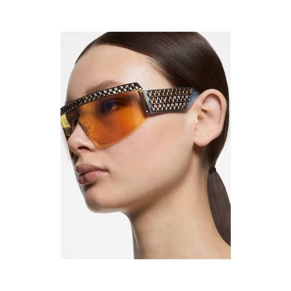 76MM Swarovski Crystal Shield Sunglasses - Picture 8 of 8